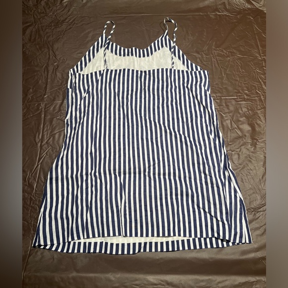 Farm Rio Bird Stripe Mini Dress. Size L. - Picture 2 of 3